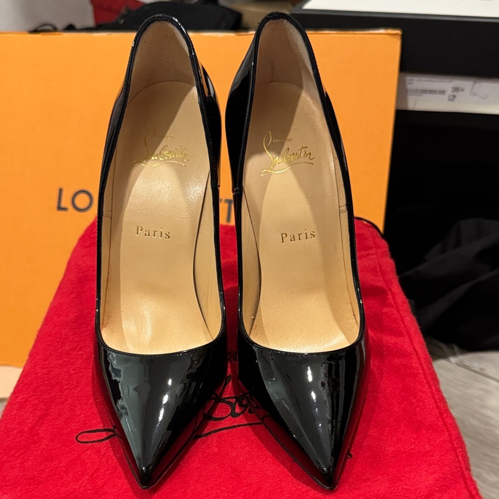 Christian Louboutin Patent Black Heels